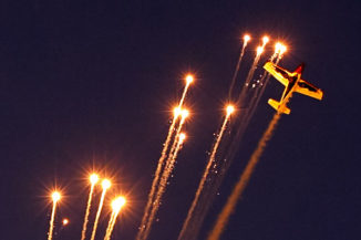 Feuerwerk und Flushow beim Hessentag 2010