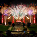 Feuerwerk zum 100-jährigen Jubiläum der Goethe-Universität Frankfurt