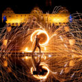 Märchenhafte Feuershow im Schloss Weikersheim