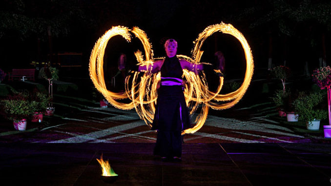 Feuershow beim Churfürstlichen Hofball