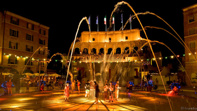 Wasserspiele im Hotel Colosseo