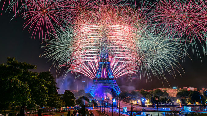 Fireworks Eiffel Tower 2016 National Day