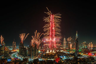 Fireworks New Years Eve 2017 Burj Khalifa Dubai