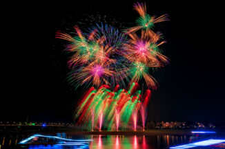 Hanabi Feuerwerk Japan-Tag Duesseldorf