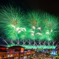 Feuerwerk in Riad zum Nationalfeiertag