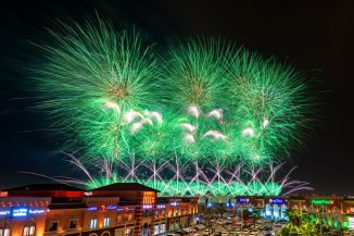 Feuerwerk in Riad zum Nationalfeiertag