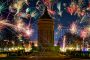 Silvester Feuerwerk Mannheim Wasserturm