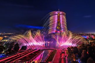 Eiffel-Tower-Paris-Fireworks-Bastille Day 2023