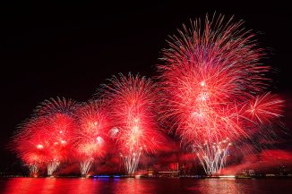 4th July Fireworks Drones Macy's New-York-City