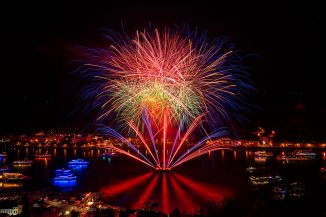 Rhein in Flammen mit imposantem Feuerwerk in Sankt Goar 2023