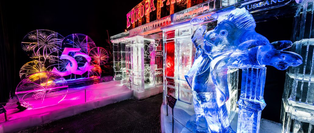 Zeitreise ins Jahr 1975: Eisskulpturen voller Europa-Park Geschichte