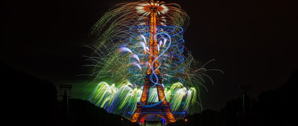 Eiffel Tower Fireworks Drone Show Paris 2026