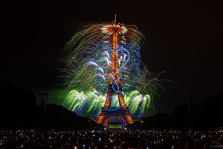 Eiffel Tower Fireworks Drone Show Paris 2026