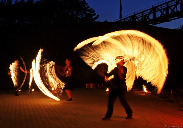 Feuershow und Illumination von Sam & more für eine Firmenfeier