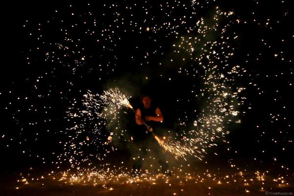 Feuershow und Illumination von Sam & more für eine Firmenfeier