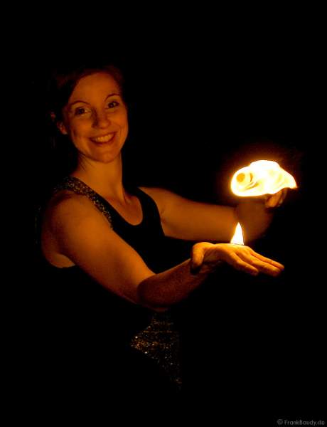 Feuershow und Illumination von Sam & more für eine Firmenfeier