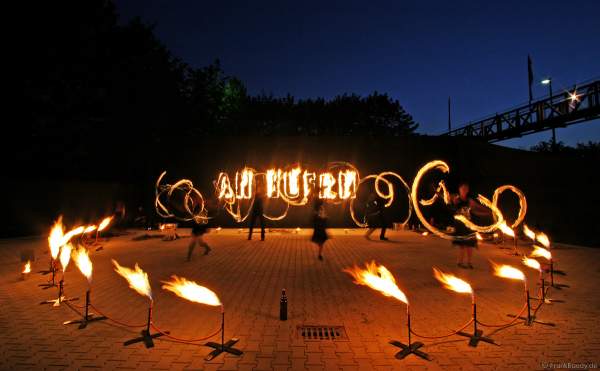 Feuershow und Illumination von Sam & more für eine Firmenfeier