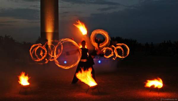 Feuershow mit den firedancer bei der Extraschicht 2007