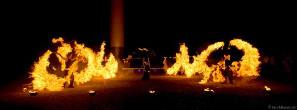 Feuershow mit den firedancer bei der Extraschicht 2007