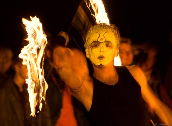 Feuershow mit den firedancer bei der Extraschicht 2007