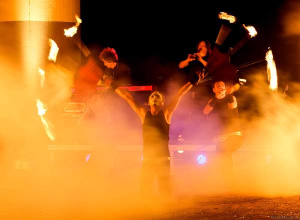 Feuershow mit den firedancer bei der Extraschicht 2007
