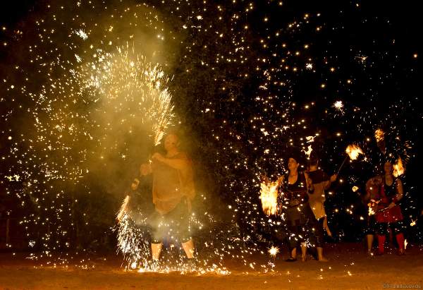 Feuer- und Pyroshow am 20. Juli 2007 in der Arena bei der Kaltenberger Gauklernacht