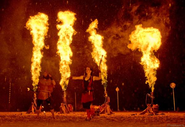 Feuer- und Pyroshow am 20. Juli 2007 in der Arena bei der Kaltenberger Gauklernacht