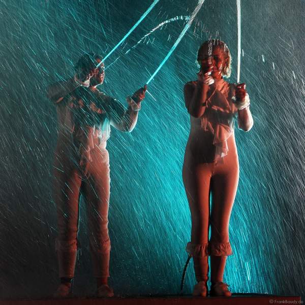 Theater Titanick mit ihrer Inszenierung Quadratwurzel anlässlich der 400 Jahre Feier Mannheim