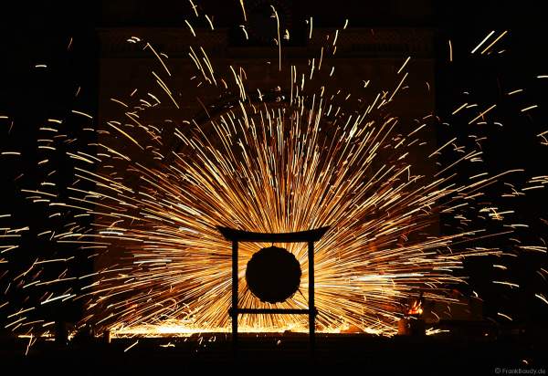 Feuer- und japanische Trommelshow bei der Kunstnacht 2007 in Schwäbisch Hall