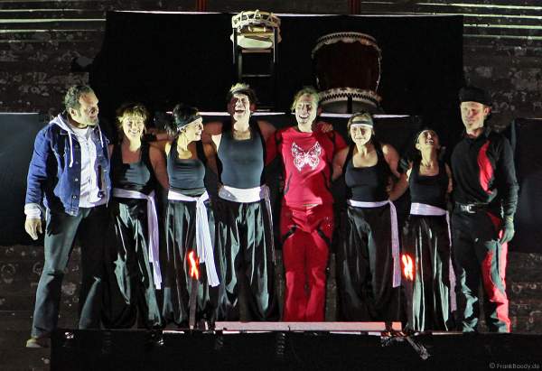 Feuer- und japanische Trommelshow bei der Kunstnacht 2007 in Schwäbisch Hall