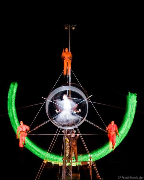 Theater PAN.OPTIKUM zeigt das Finale ihres Stückes Ballgefühl bei der Kulturbörse Freiburg 2008