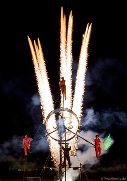 Theater PAN.OPTIKUM zeigt das Finale ihres Stückes Ballgefühl bei der Kulturbörse Freiburg 2008