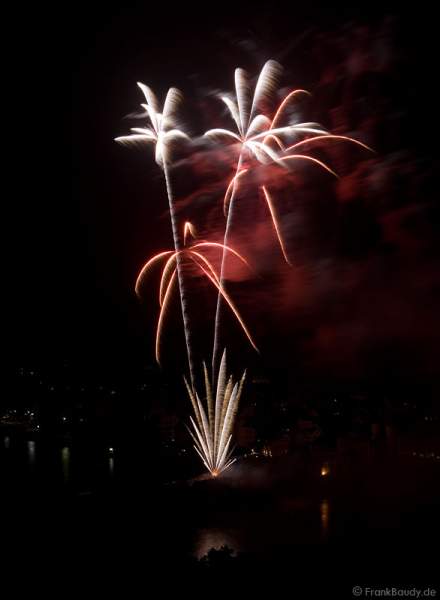 Feuerwerk bei Schlossbeleuchtung Heidelberg 2008
