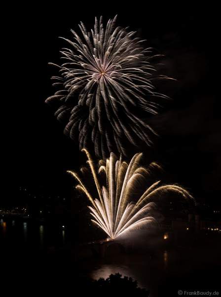 Feuerwerk bei Schlossbeleuchtung Heidelberg 2008