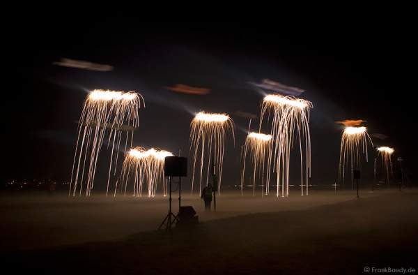 Nachtflugprogramm beim Drachenfest Rodgau 2008
