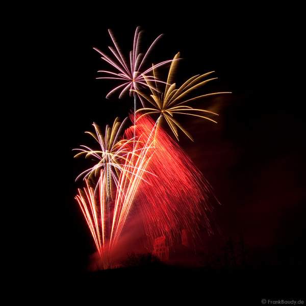 Feuerwerk zum Abschluss des Mathaisemarkt in Schriesheim 2009