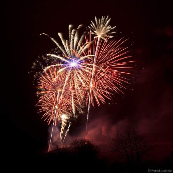 Feuerwerk zum Abschluss des Mathaisemarkt in Schriesheim 2009