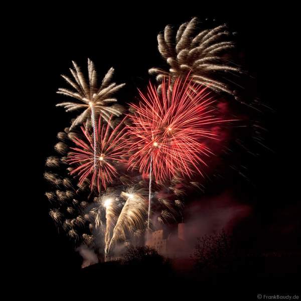 Feuerwerk zum Abschluss des Mathaisemarkt in Schriesheim 2009
