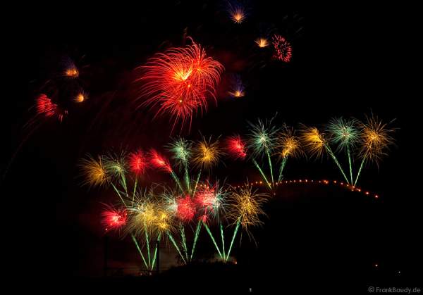 Feuerwerk bei der Sonnwendfeier Oensingen 2009