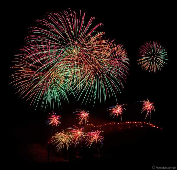 Feuerwerk bei der Sonnwendfeier Oensingen 2009