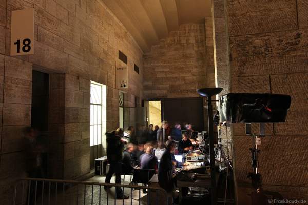 Der Aufbau beim Feuerwerk-World-Championat Pyronale 2009 - Maifeld am Olympiastadion Berlin