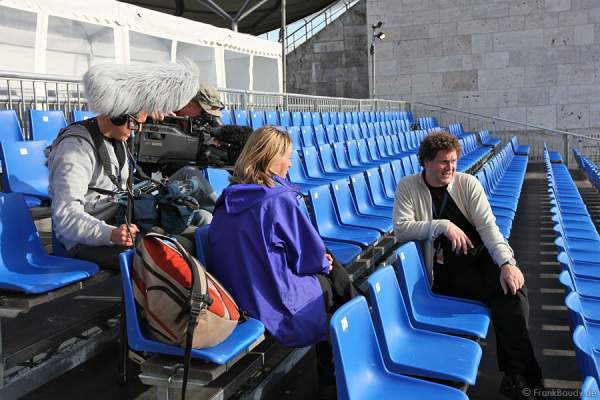 Markus Katterle von FlashArt beim Interview für eine TV-Dokumentation während dem Feuerwerk-World-Championat Pyronale 2009