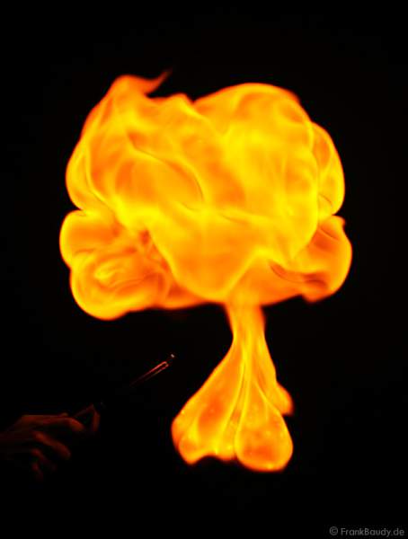 Gasexplosion in der Hand