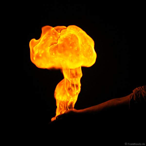 Gasexplosion in der Hand