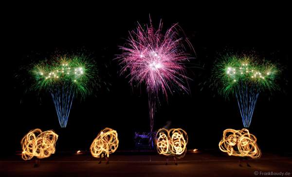 Feuershow Fire & More bei der Irischen Nacht in Höchstadt a. d. Aisch