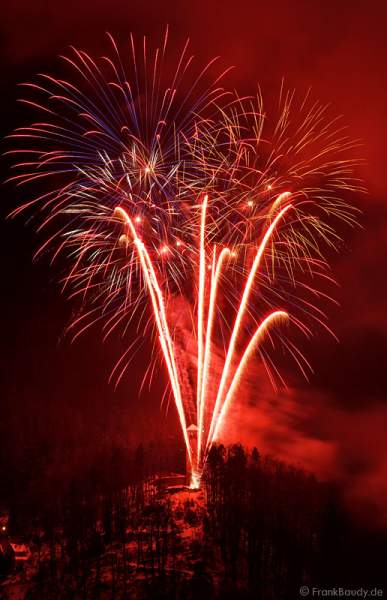 Qualifikations-Feuerwerk zur Arte-WM 2011 beim Triberger Weihnachtszauber