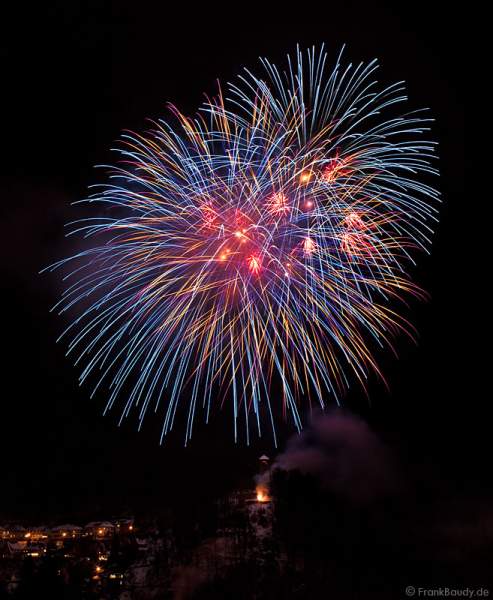 Qualifikations-Feuerwerk zur Arte-WM 2011 beim Triberger Weihnachtszauber