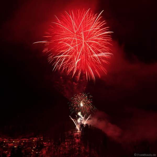 Qualifikations-Feuerwerk zur Arte-WM 2011 beim Triberger Weihnachtszauber