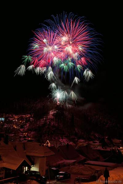 Qualifikations-Feuerwerk zur Arte-WM 2011 beim Triberger Weihnachtszauber
