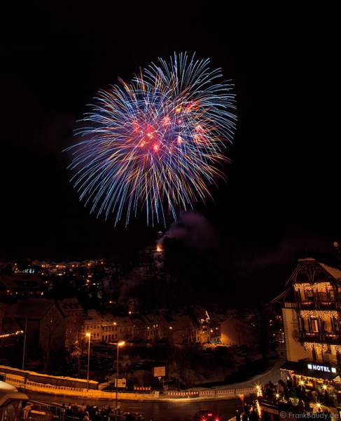 Qualifikations-Feuerwerk zur Arte-WM 2011 beim Triberger Weihnachtszauber